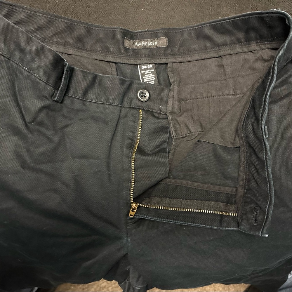 Van Heusen Black Chinos